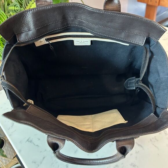 Rag & Bone Large Brown Pilot Bag - Picture 5 of 9